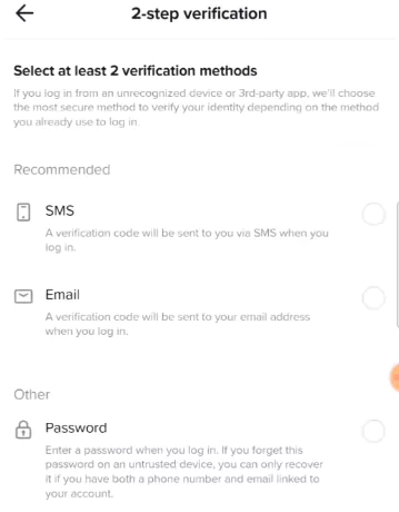 CapCut 2 factor authentication