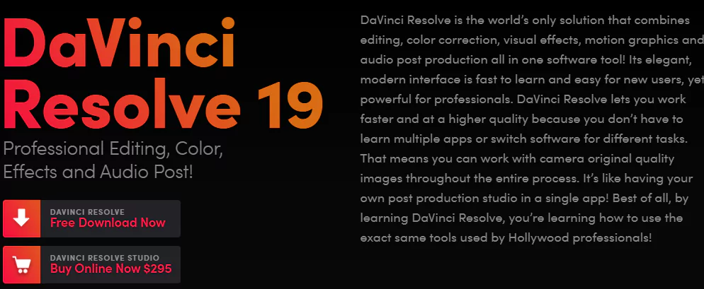 CapCut alternative DaVinci Resolve